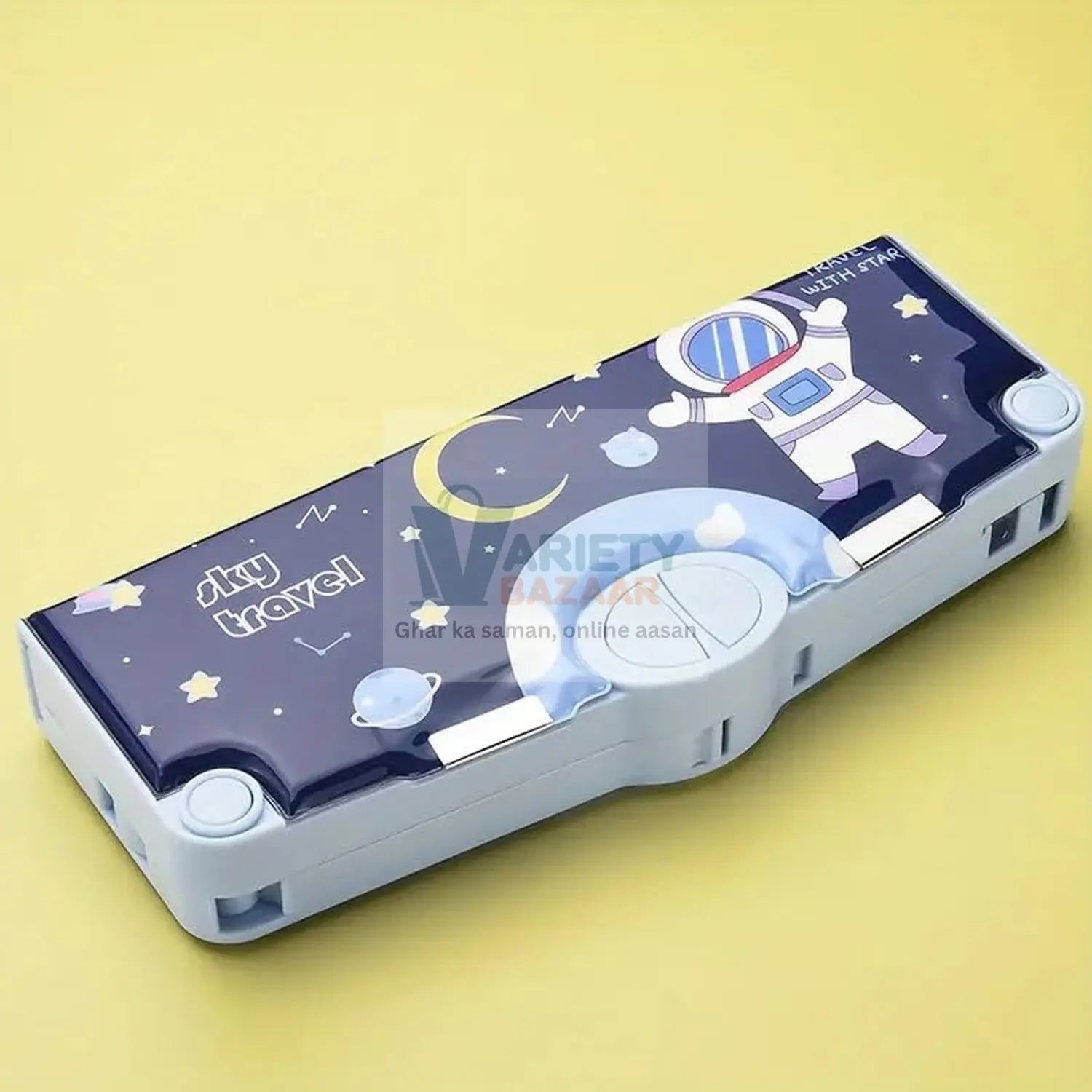 0052 Multifunctional Pencil Box for Kids, Space Pencil Box For Boys, Kids Pencil Box for Boys & Girls, Magnetic Pencil Box for Boys, Pop up Pencil Box, Space Theme Return Gifts for Kids (Space Pencil Box) Travel Sahayak