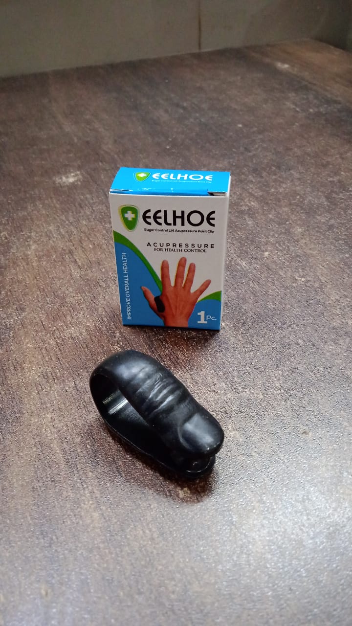 Heavy Duty Plastic Sugar Control LI4 Acupressure Point Clip (1 PC / With Color Box) Variety Bazaar
