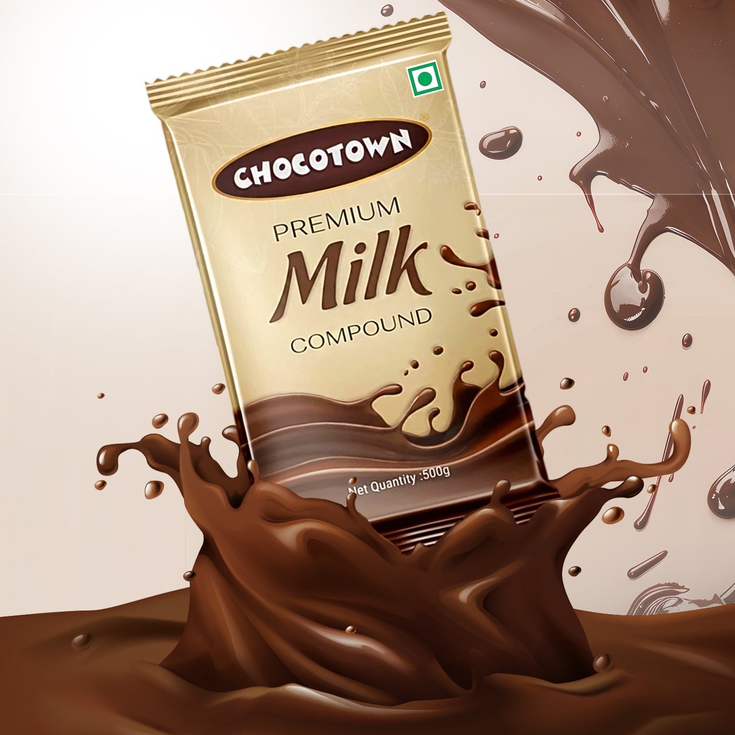 Chocotown Premium Milk Compound Slab (500 gm) travel sahayak