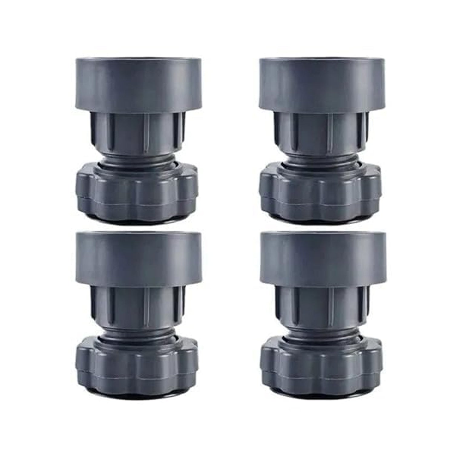 Plastic Washing Machine Vibration Feet , Adjustable Highly Non-Slip Support Anti Vibration Walk Shock Absorber Noise Cancelling Furniture Lifting Base (4 Pcs Set)