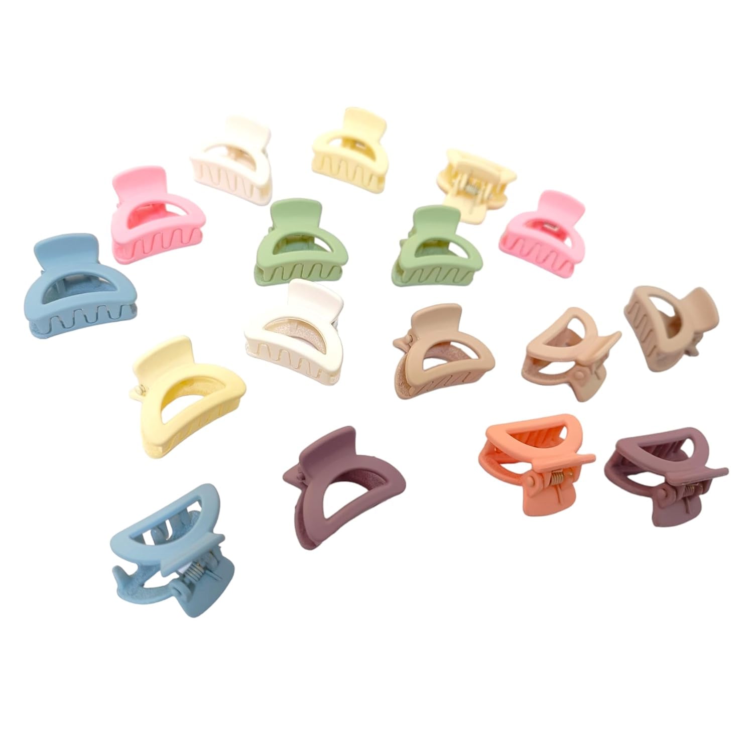 Plastic Small Hair Clips for Girls Kids Hair Accessories (3 Pcs Set / Mix Color & Design) Variety Bazaar