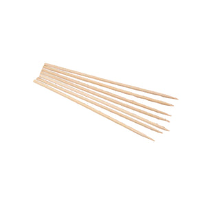 Camping Wooden Color Bamboo BBQ Skewers Barbecue Shish Kabob Sticks Fruit Kebab Meat Party Fountain Bamboo BBQ Sticks Skewers Wooden (30cm) Variety Bazaar