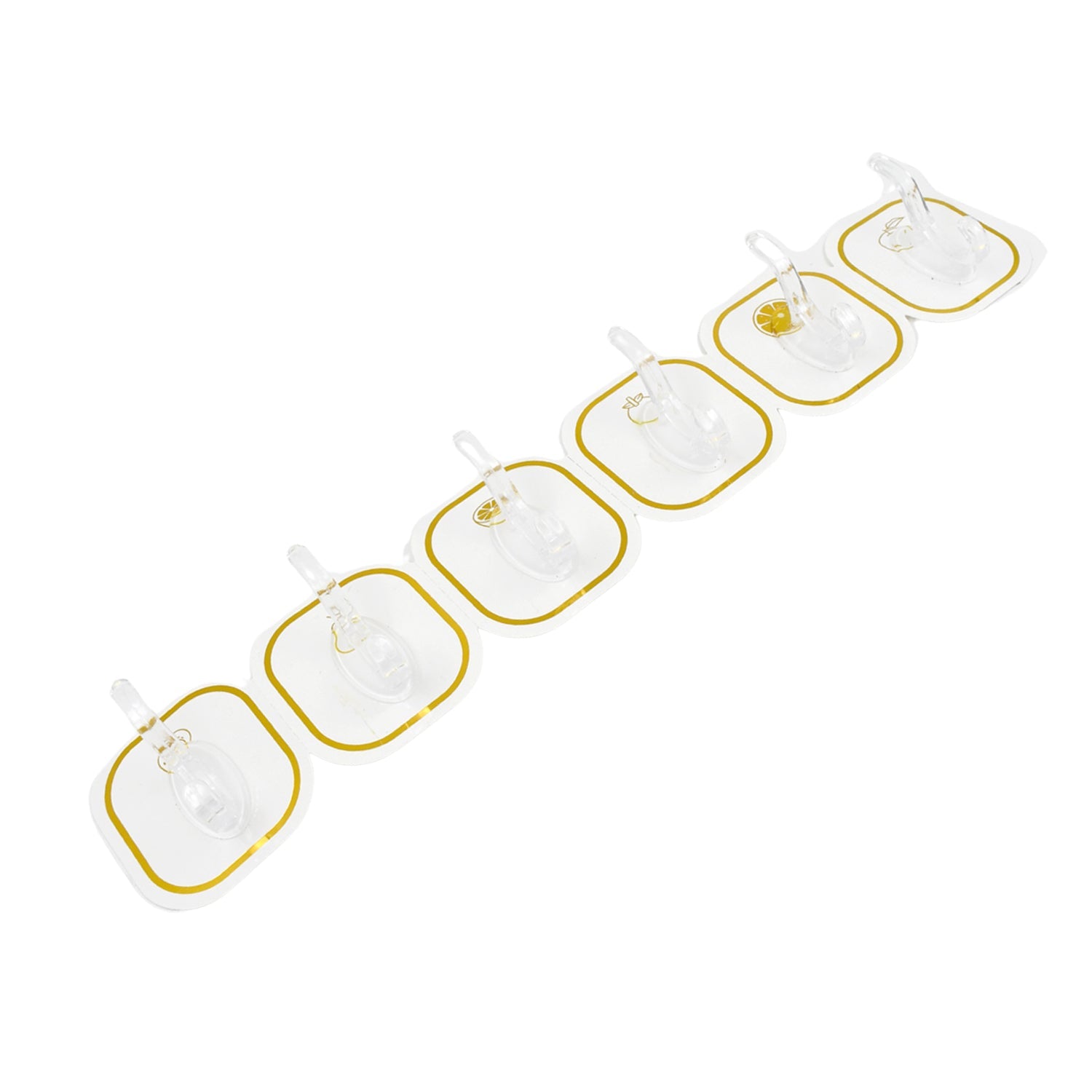 TRANSPARENT ADHESIVE WALL HOOK (6 PCS SET)