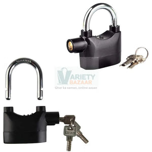 0185 Anti Theft Security Pad Lock with Smart Alarm Travel Sahayak