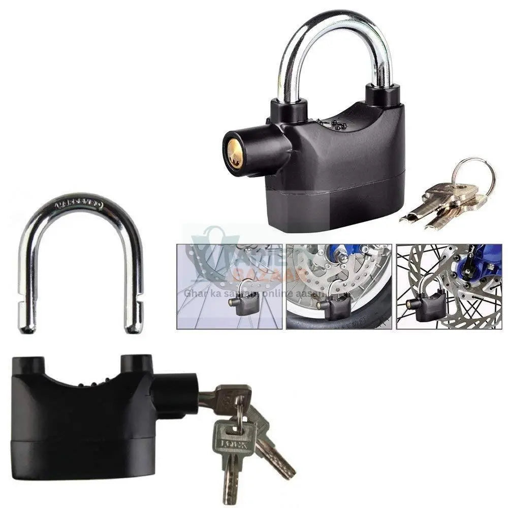 0185 Anti Theft Security Pad Lock with Smart Alarm Travel Sahayak