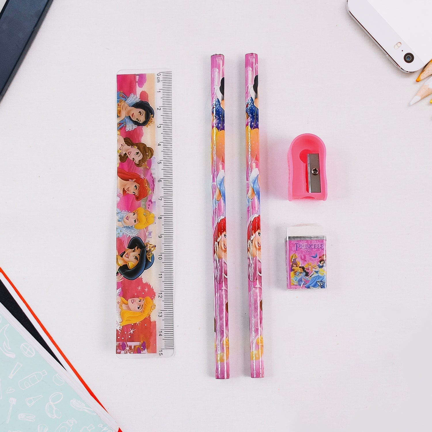 Fun & Functional! 5-in-1 Cartoon Pencil Set for School & Play (5 Pc) Variety Bazaar