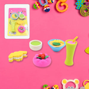 3D Mix Design Fancy & Stylish Colorful Erasers – Cute Novelty Eraser Set for Kids & School Prize (1 Set) Variety Bazaar