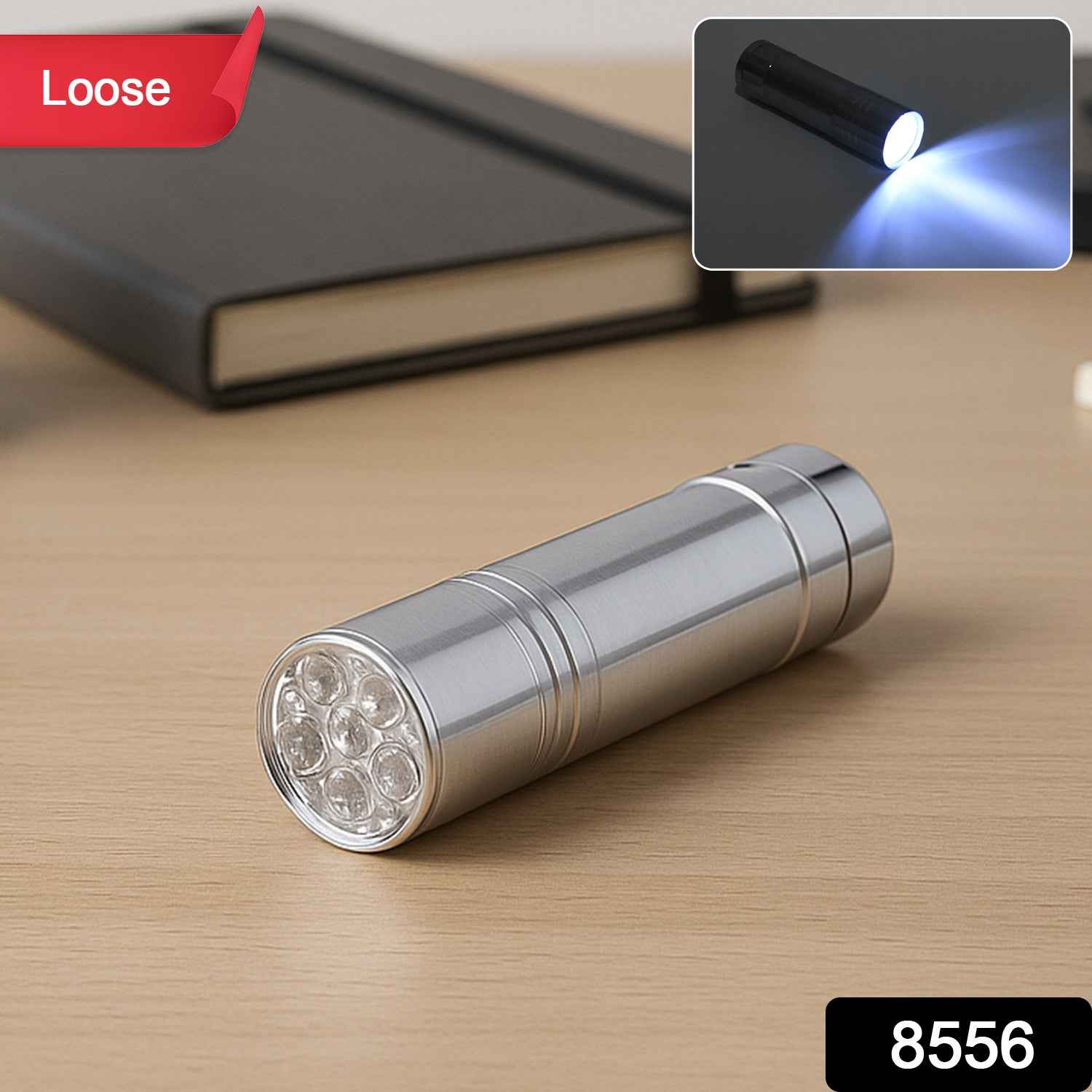 Portable Mini Torch / Flashlight LED Powerful High Lumens Pen Light Easy To Carry, Portable Pocket Compact Torch for Emergency 3 Battery operated (Battery not included / 1 pc)