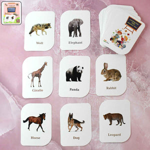 Kidkraft 32-Piece Animal Flash Cards Set