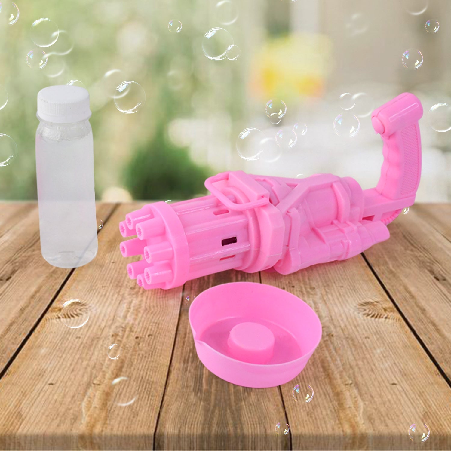8-Hole battery operated Bubbles Gun Toys for Boys and Girls Variety Bazaar