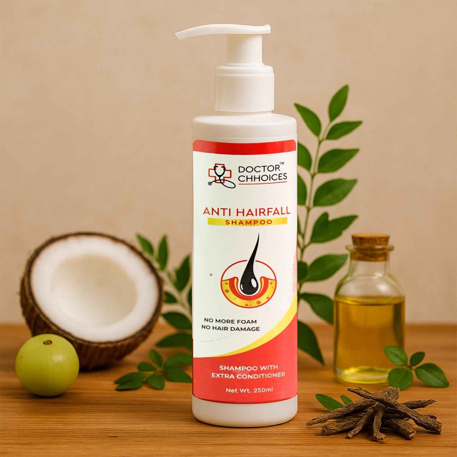 Doctor Chhoices / Choices Advanced Anti Hairfall Shampoo with Extra Conditioner – 250ml (1 Pc)