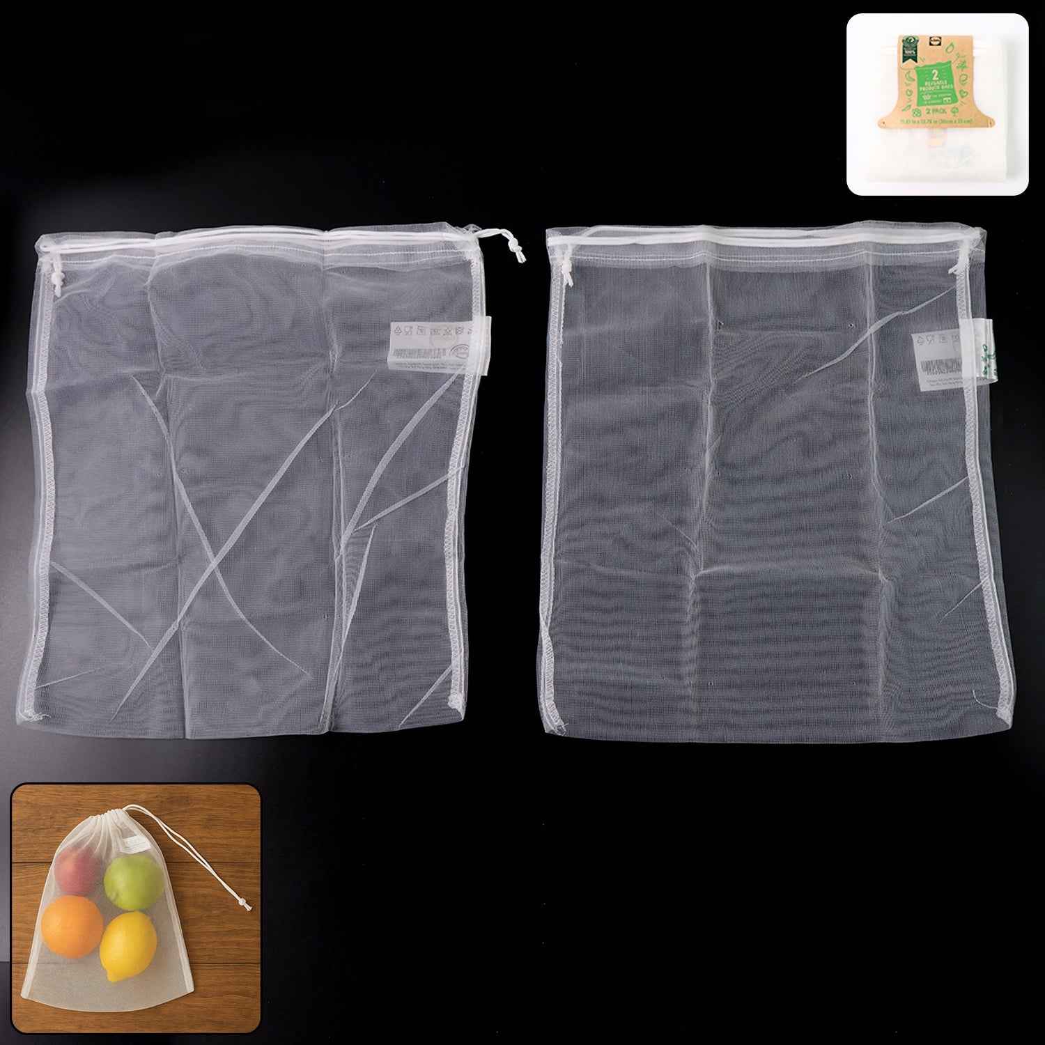 Reusable Mesh Produce Bags (2 Pc)