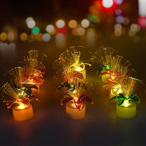 Fiber Optic Light, Mini Color Change LED Table Centerpieces, Light Up Candle - Pack of 12 Variety Bazaar