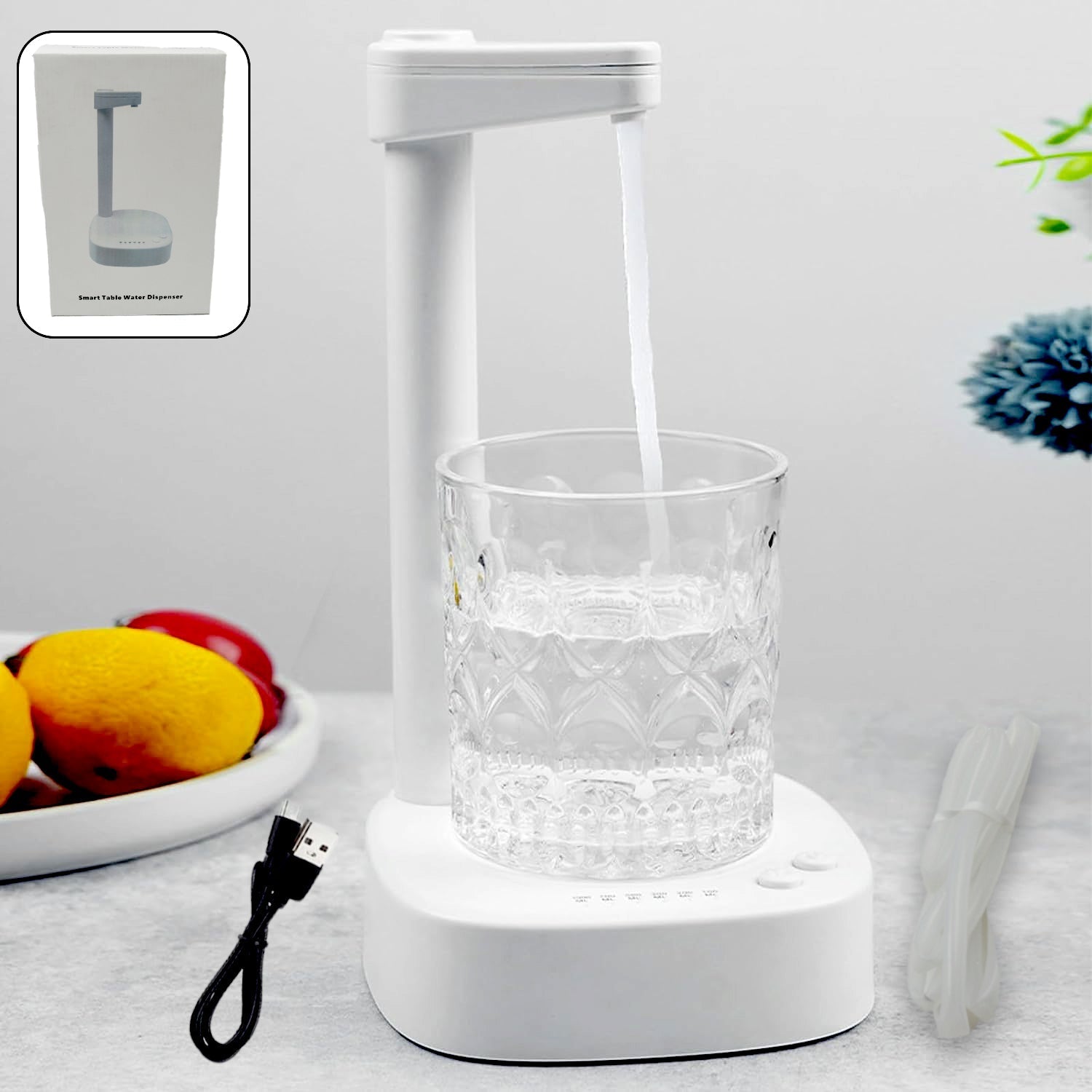 USB Charging Desktop Water Dispenser – Smart One Button Operation, Portable Water Pump for Home & Office Variety Bazaar