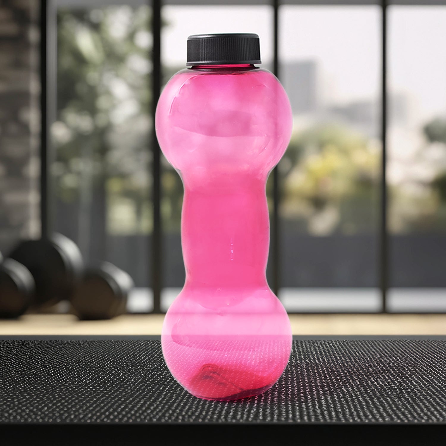 Unbreakable Plastic dumbbell Shape Water Bottle (550 ml / 1 Pc) Variety Bazaar