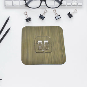 Adhesive Sticky Waterproof and Oil Proof, Reusable Wall Utility Seamless Wall Hook (1 Pc) Variety Bazaar