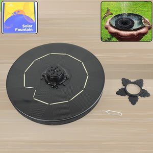 Fast Fountain by Pocket Hose - Solar-Powered - Instantly Adds a Water Feature Virtually Anywhere - 5 Spray Modes - No Installation or Batteries Required - Great for Bird Baths, Pools, Pond & More (1 Pc) Variety Bazaar