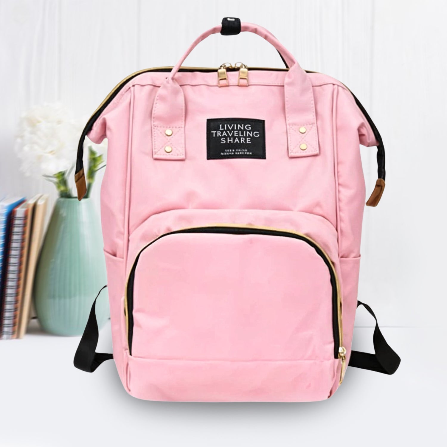 Multipurpose Large Capacity Mom's Backpack Diaper Bag (1 Pc) Variety Bazaar