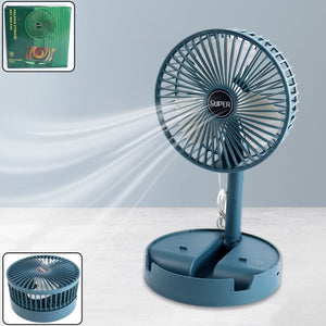 Adjustable Portable Desktop Fan - Telescopic Silent Personal Cooling for Office & Travel (Battery Not Include) Variety Bazaar