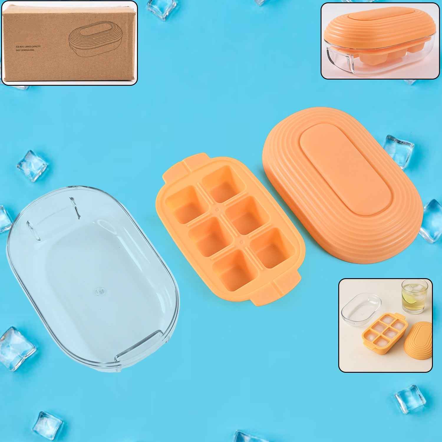 Plastic Ice Cube Tray (1 Set)