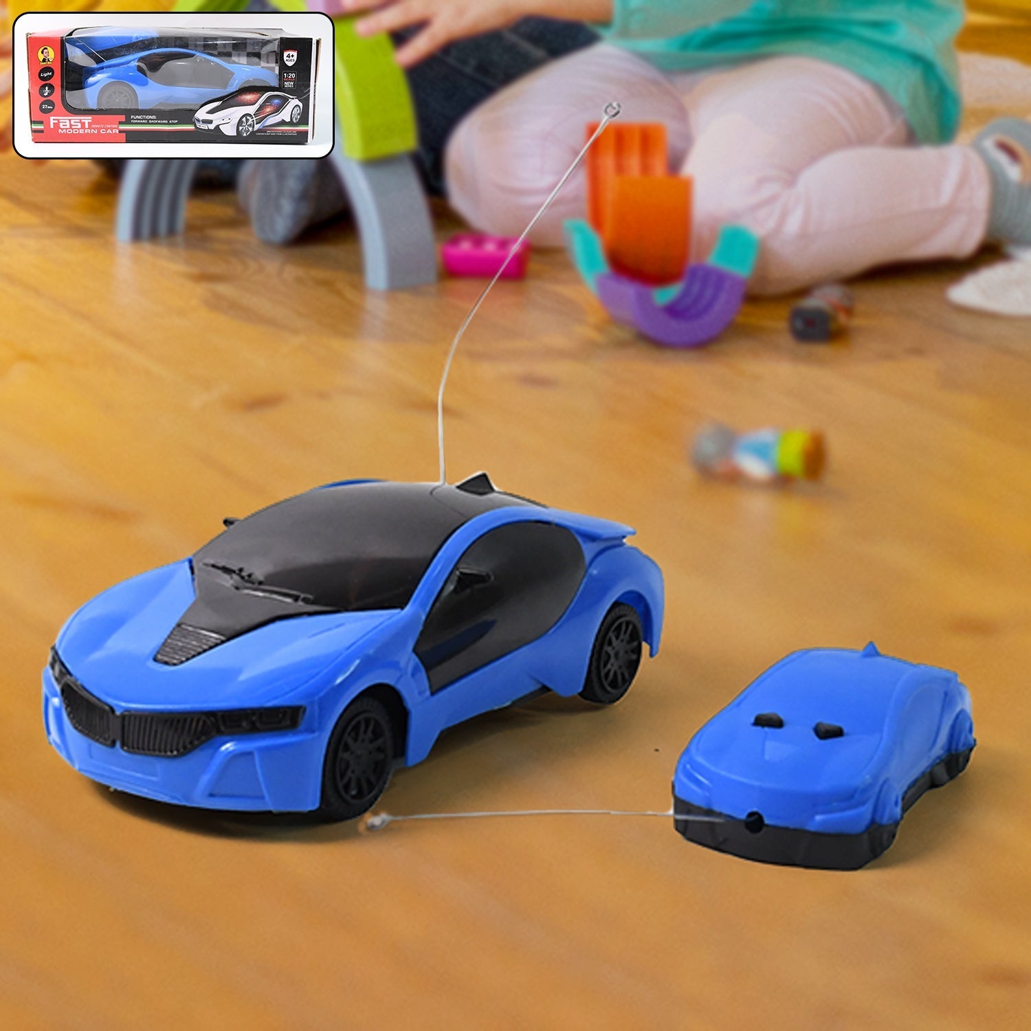 Remote Control Fast Modern Racing Car 3D Light with Go Forward And Backward Variety Bazaar