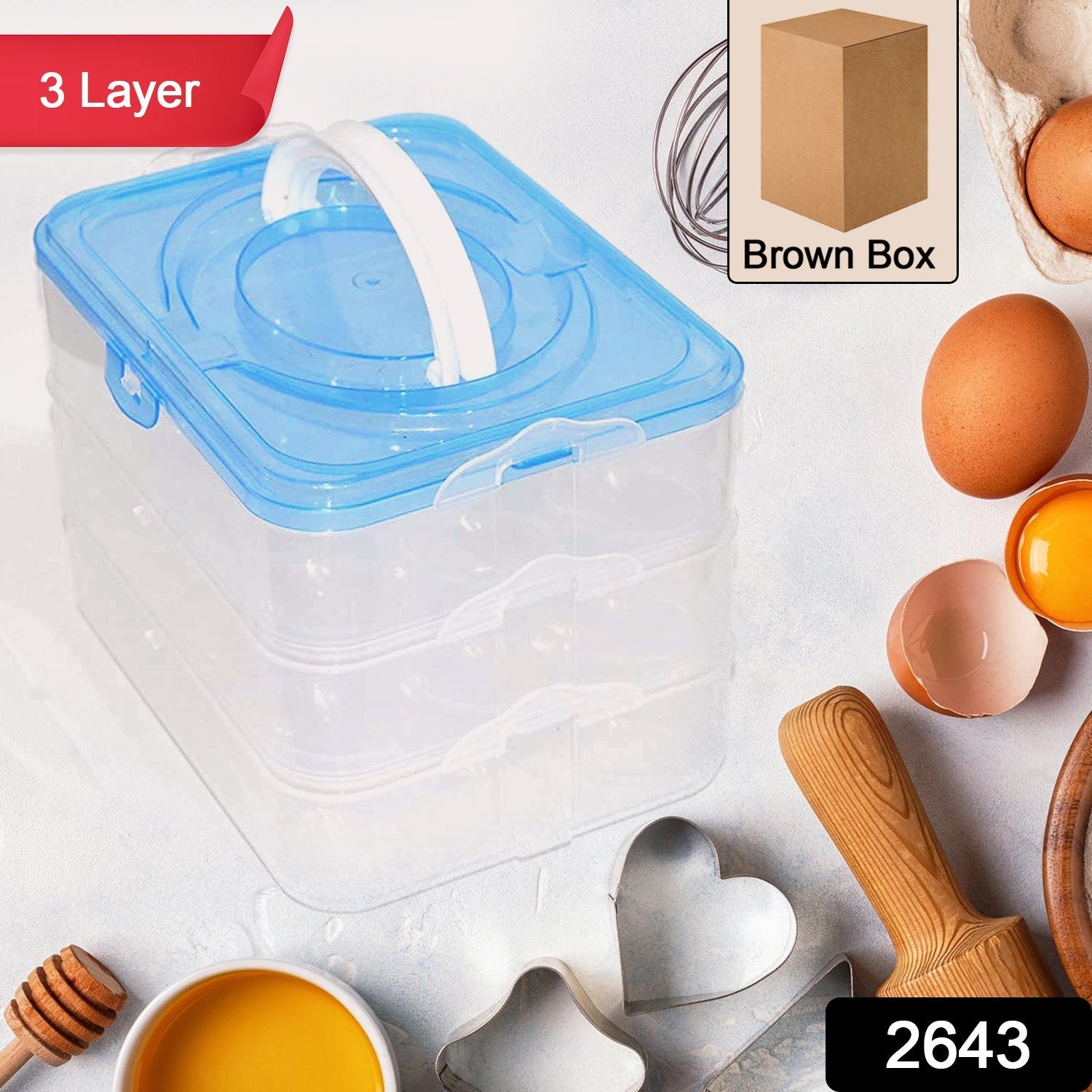 3-Layer Plastic Refrigerator Egg Storage Box (36 Grid) Variety Bazaar