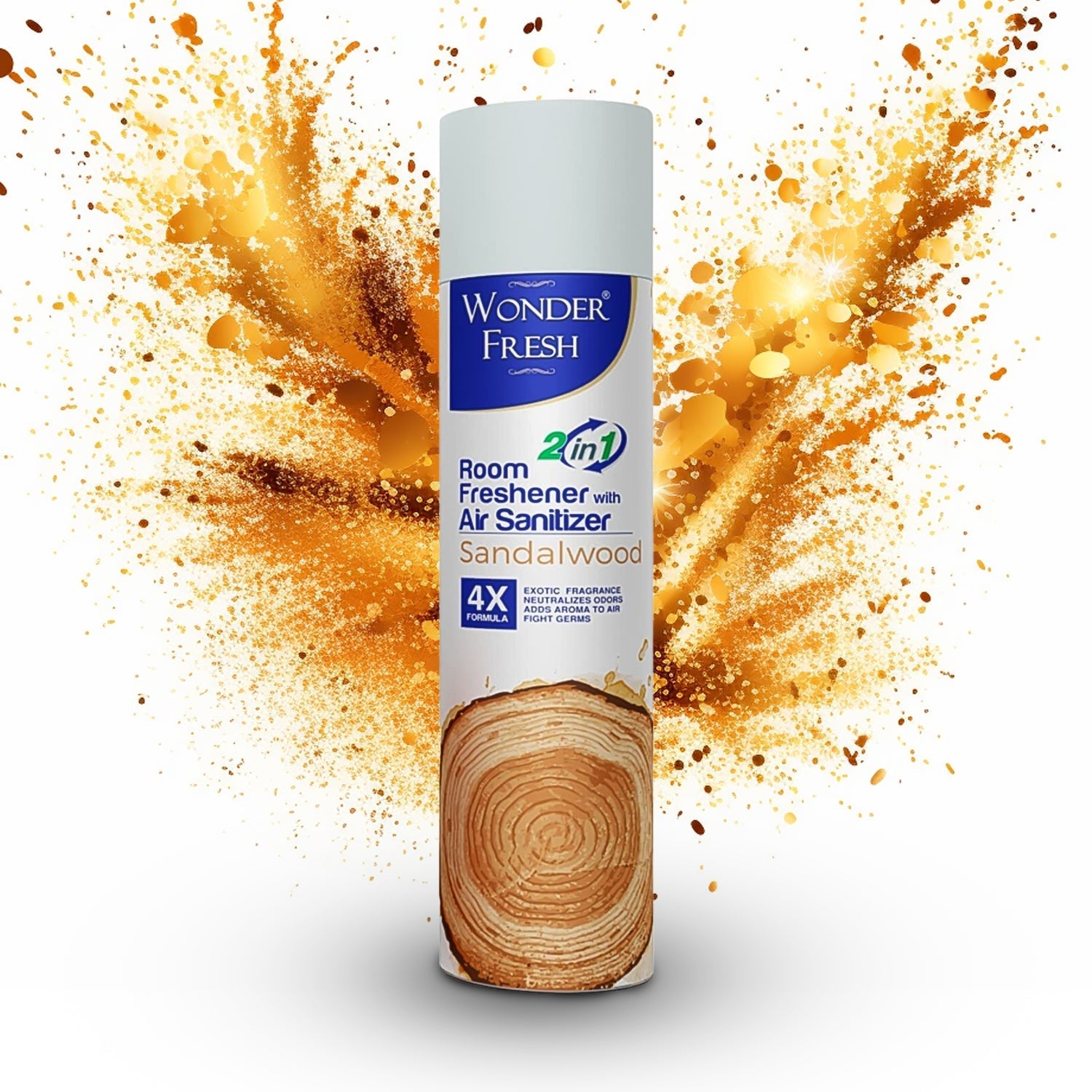 Fresh Air Freshener Spray, Sandalwood Fragrance | Long Lasting Fragrance for Home & Office (Mix Fragrance / 125 Gm) Variety Bazaar