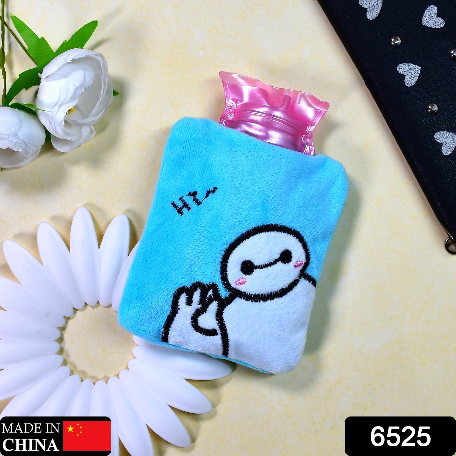 Blue Baymax Small Hot Water Bag with Cover for Pain Relief Variety Bazaar