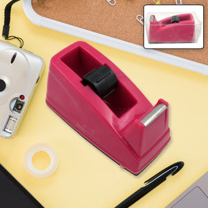 Plastic Tape Dispenser & Cutter for Home, Office & School (1 pc / B Grade) Variety Bazaar