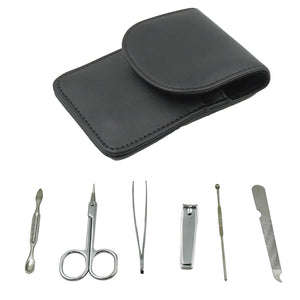 6-in-1 Professional Nail Care Kit: Clippers, Scissors & More Nail cutter (Travel or Home) Variety Bazaar