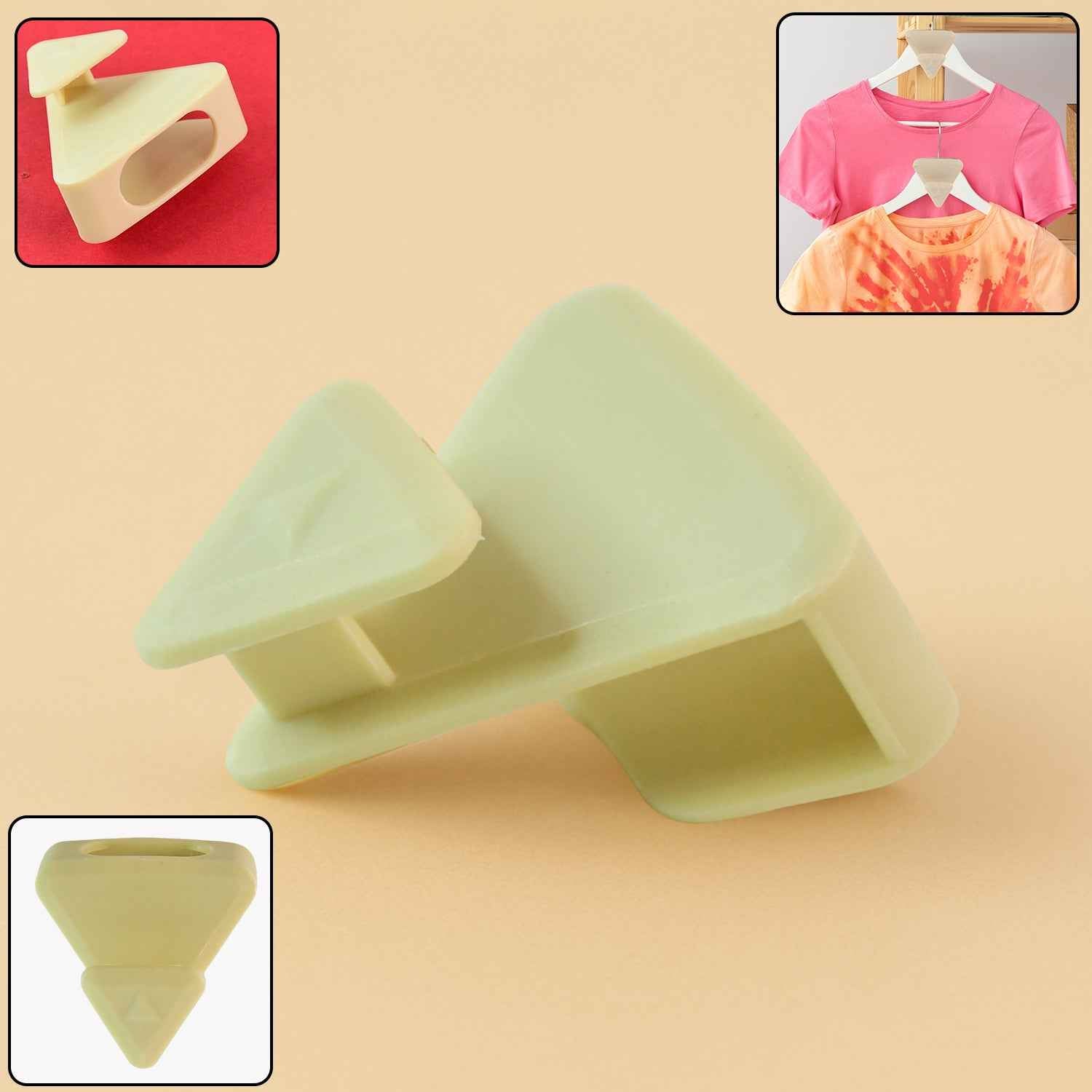 Multi-Functional Plastic Triangle Hanger Connector Hooks (1 Pc)