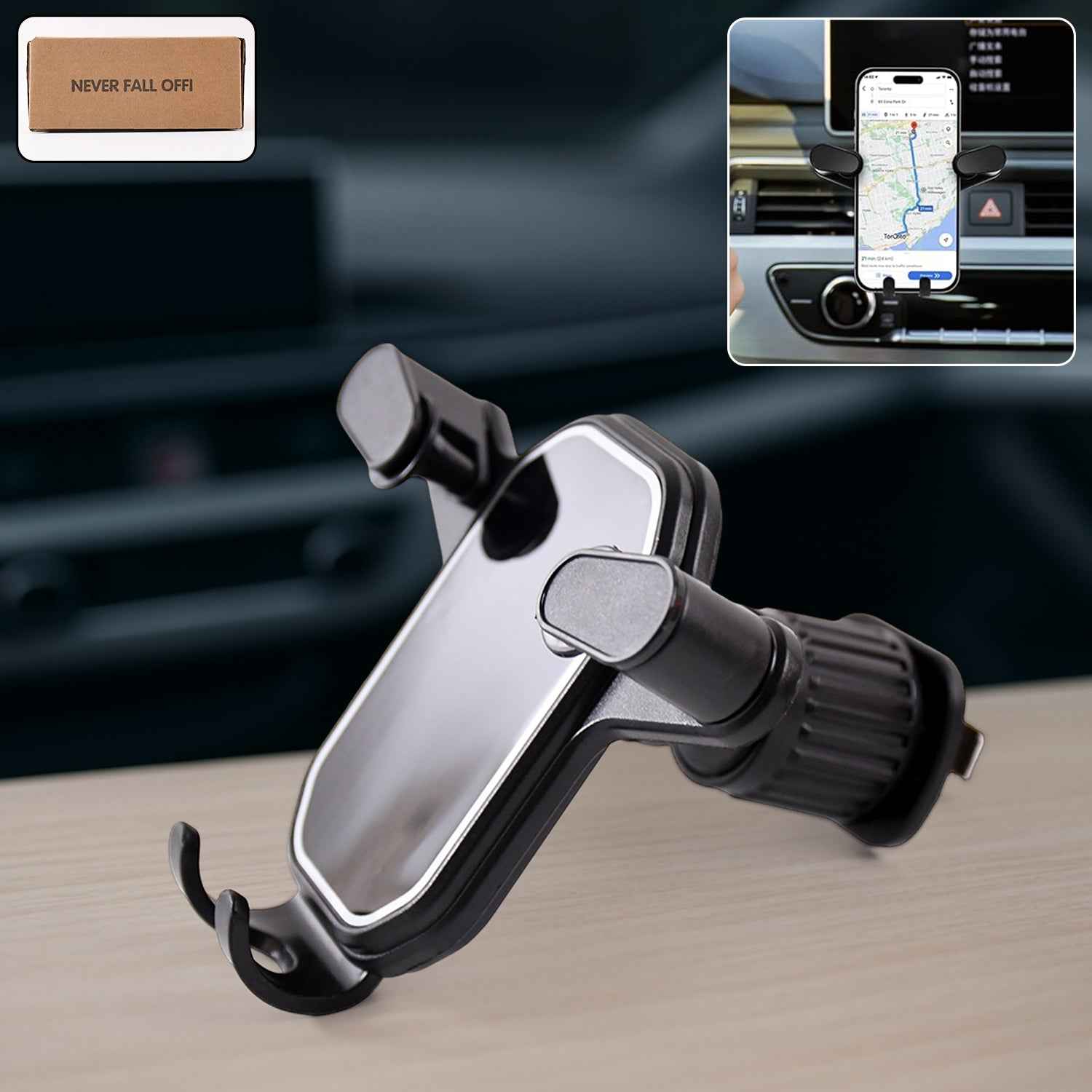 Universal Air Vent Gravity Car Phone Holder Mount (1 Set)