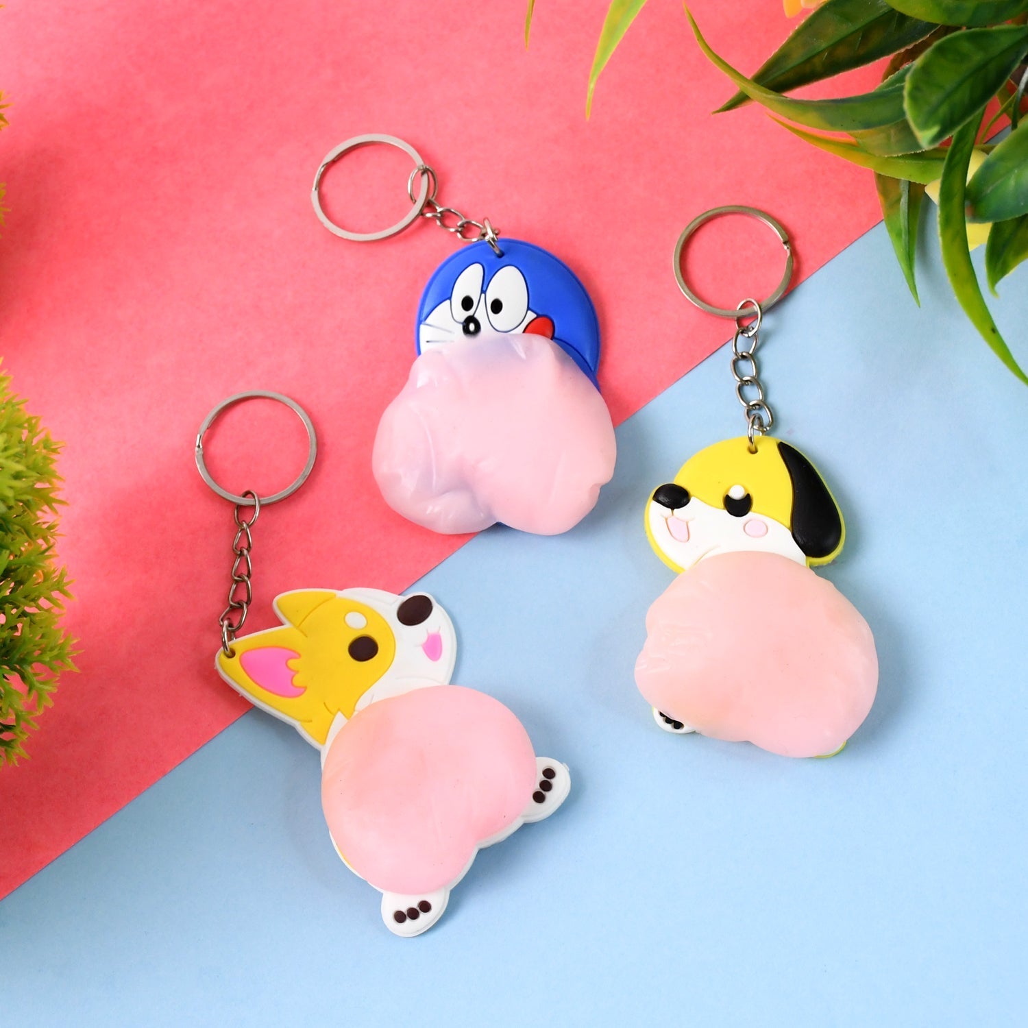 Cartoon Animal Keychain (1 Pc / Mix Design) Variety Bazaar