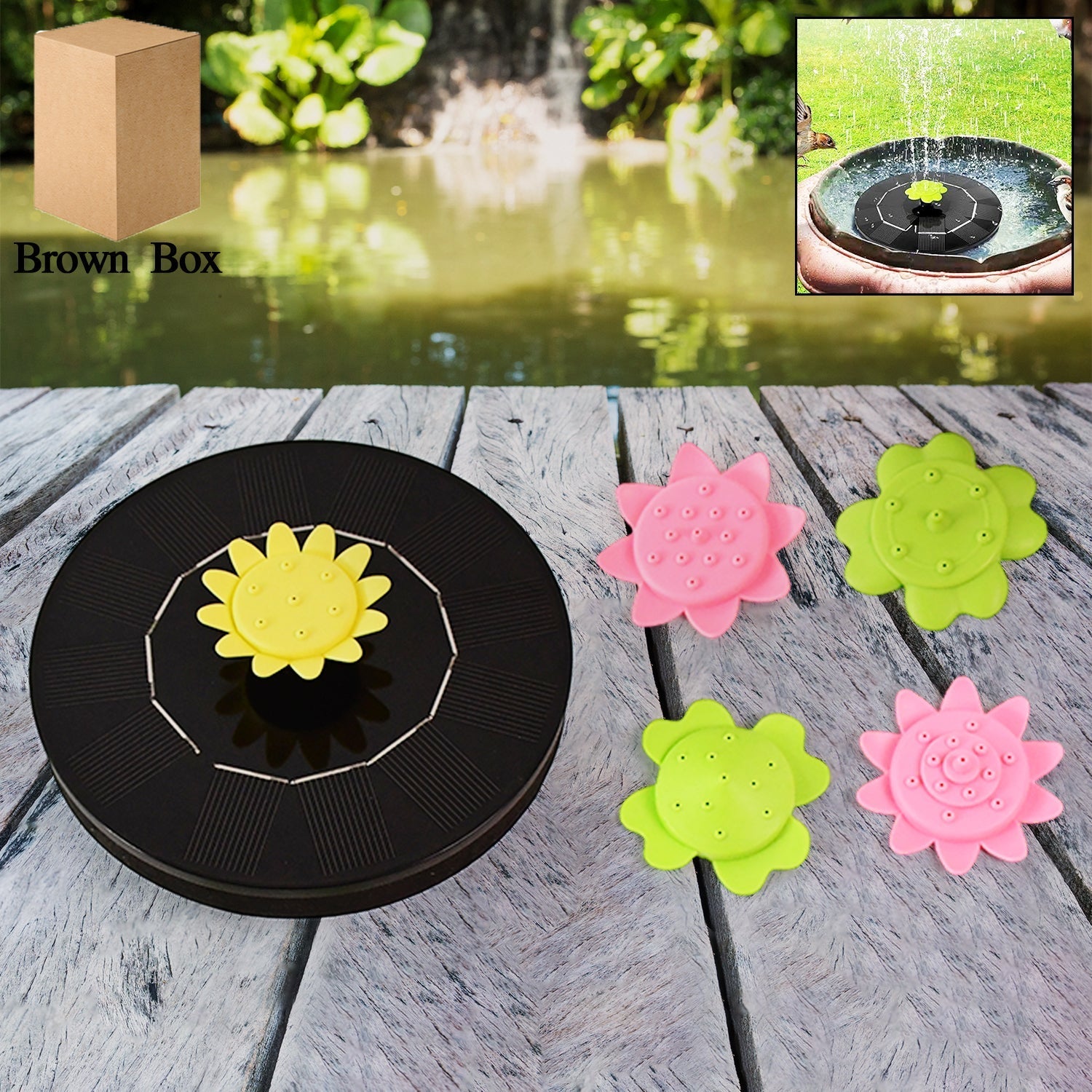 Solar Water Fountain Pump (1 Set) Variety Bazaar