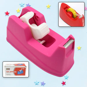 Plastic Tape Dispenser Cutter for Home Office use, Tape Dispenser for Stationary, Tape Cutter Packaging Tape (1 pc / 631 Gm) Variety Bazaar
