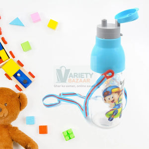 0273 Plastic Tranparent Sports Insulated Water Bottle with Dori & Straw Easy to Carry High Quality Water Bottle, BPA-Free & Leak-Proof! for Kids' School, For Fridge, Office, Sports, School, Gym, Yoga (1 Pc 900ML) Travel Sahayak