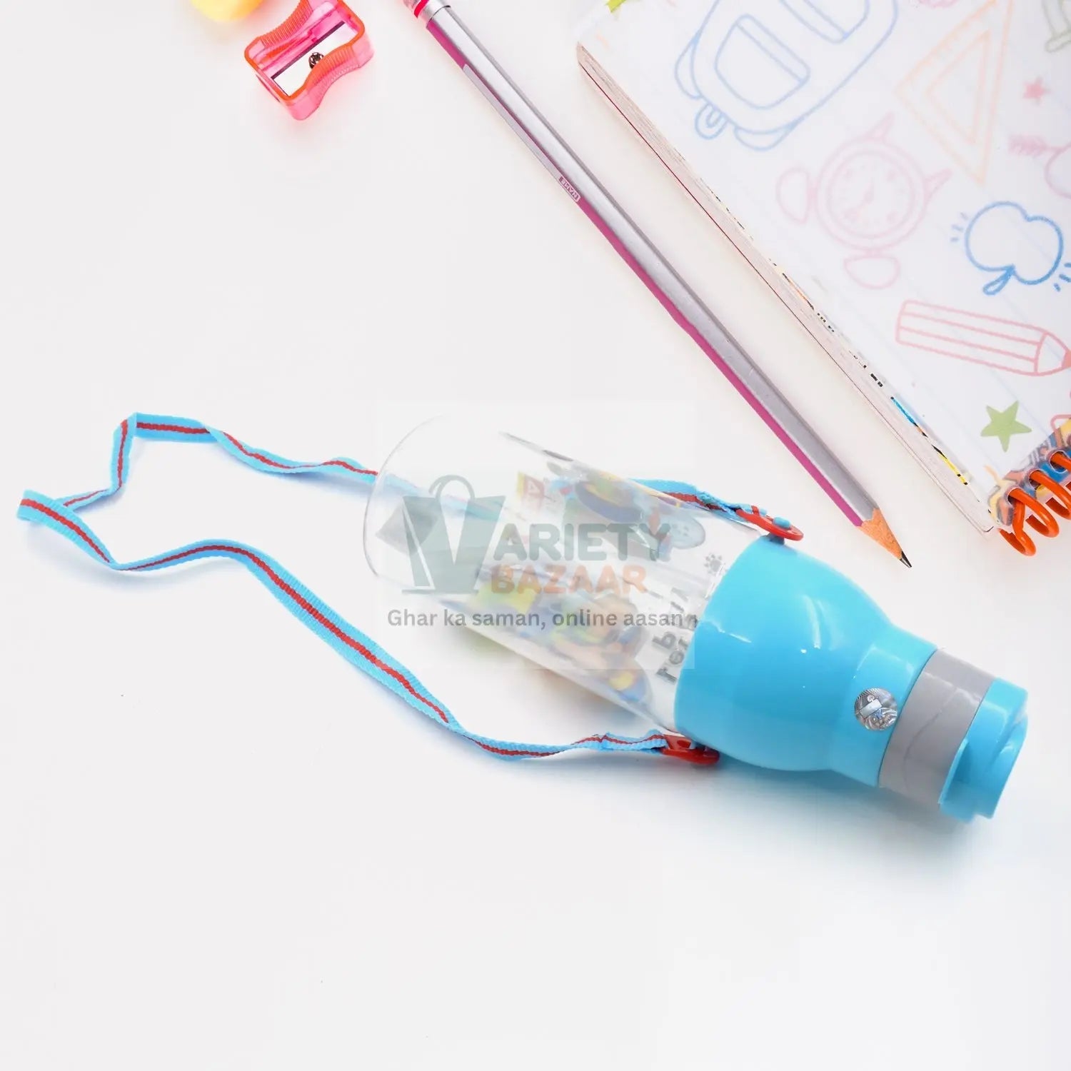 0273 Plastic Tranparent Sports Insulated Water Bottle with Dori & Straw Easy to Carry High Quality Water Bottle, BPA-Free & Leak-Proof! for Kids' School, For Fridge, Office, Sports, School, Gym, Yoga (1 Pc 900ML) Travel Sahayak