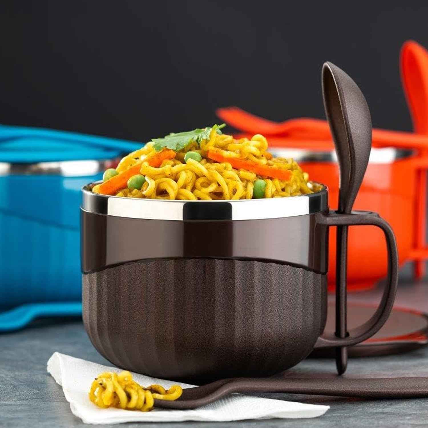 Home Chef Tangy Twist Insulated Lunch Bowl (Approx 650ml 1 Pc)