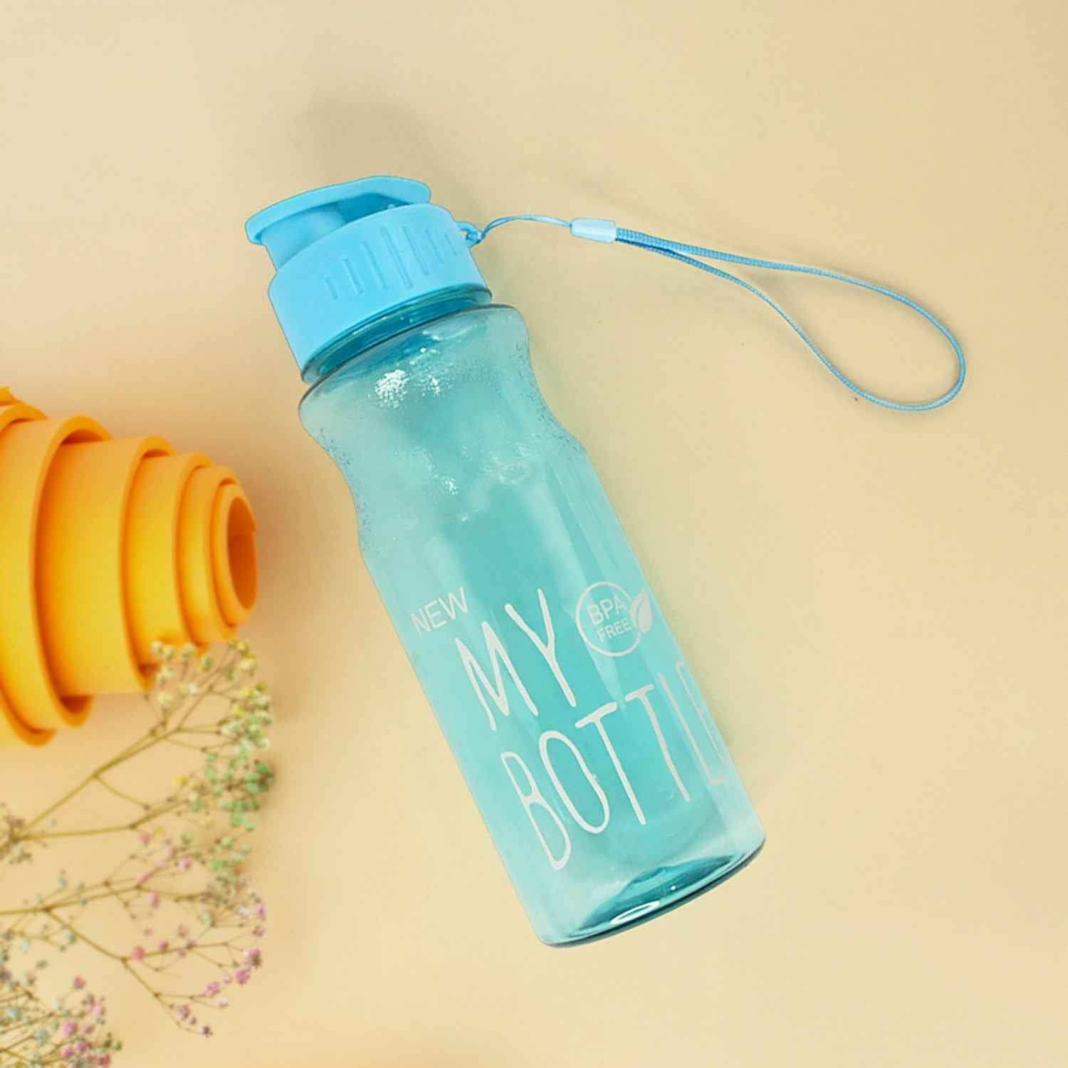 BPA-Free Plastic Sports Water Bottle (Approx. 400 ML / 1 Pc)
