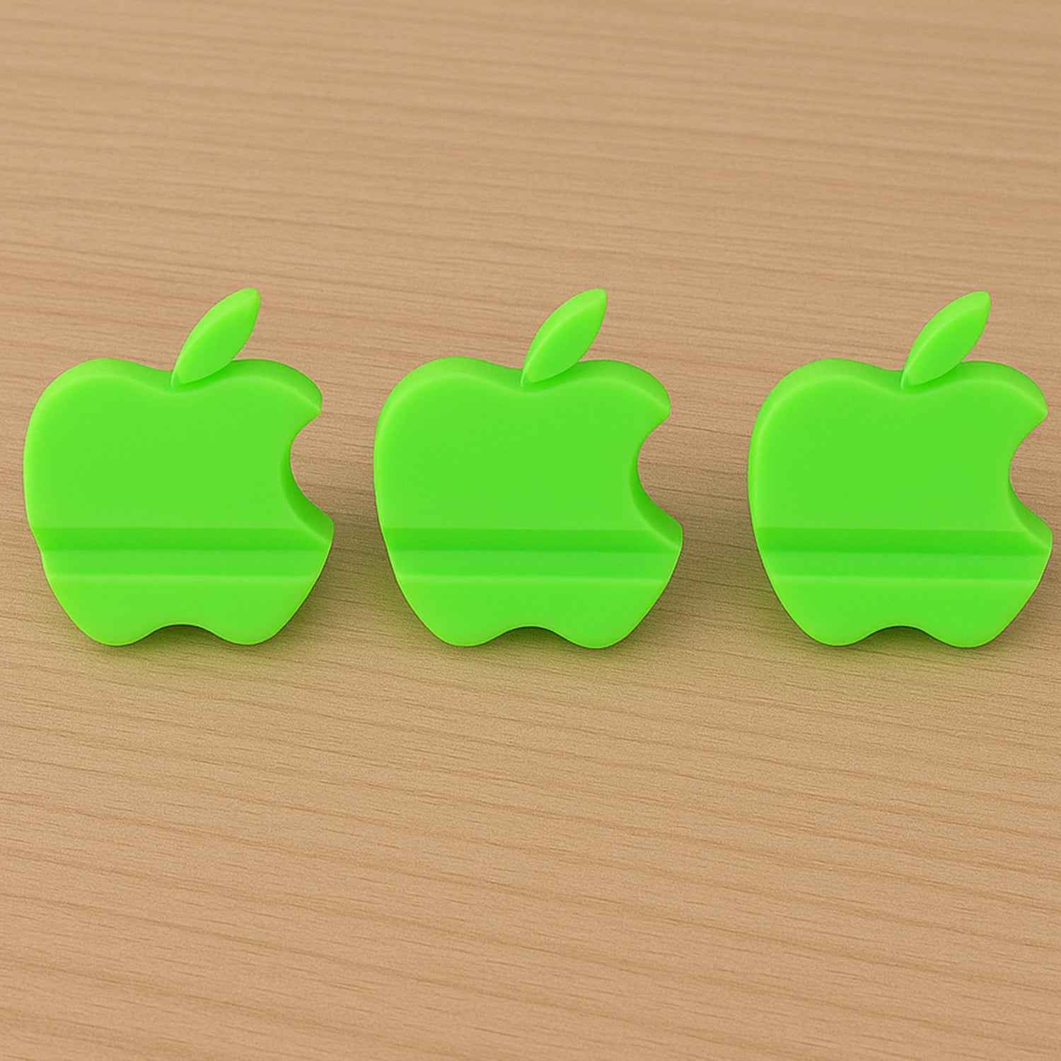 Apple-Shaped Plastic Mobile Phone Holder (3 Pc & mix color)