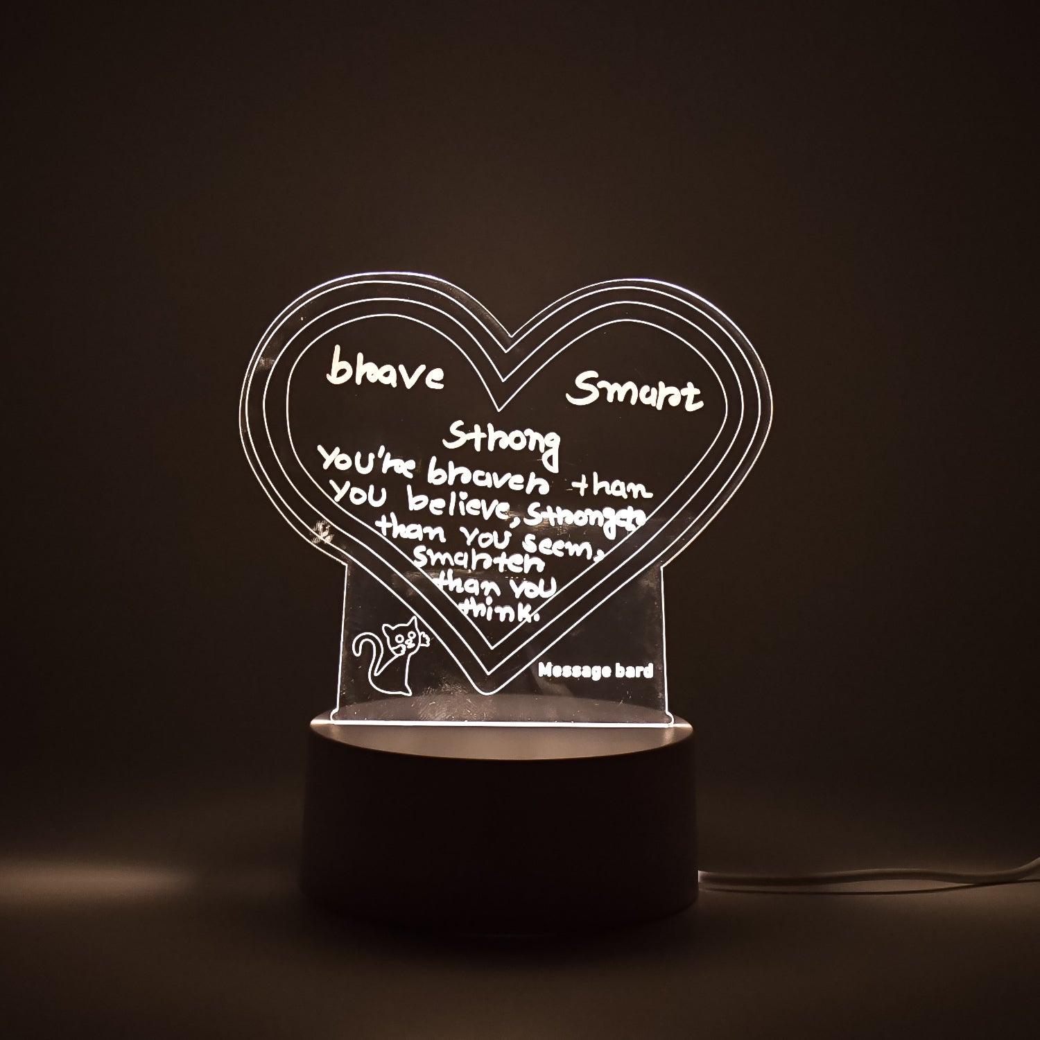 Creative Visualization Lamp 3D Acrylic Decorative Lamp With Pen Variety Bazaar