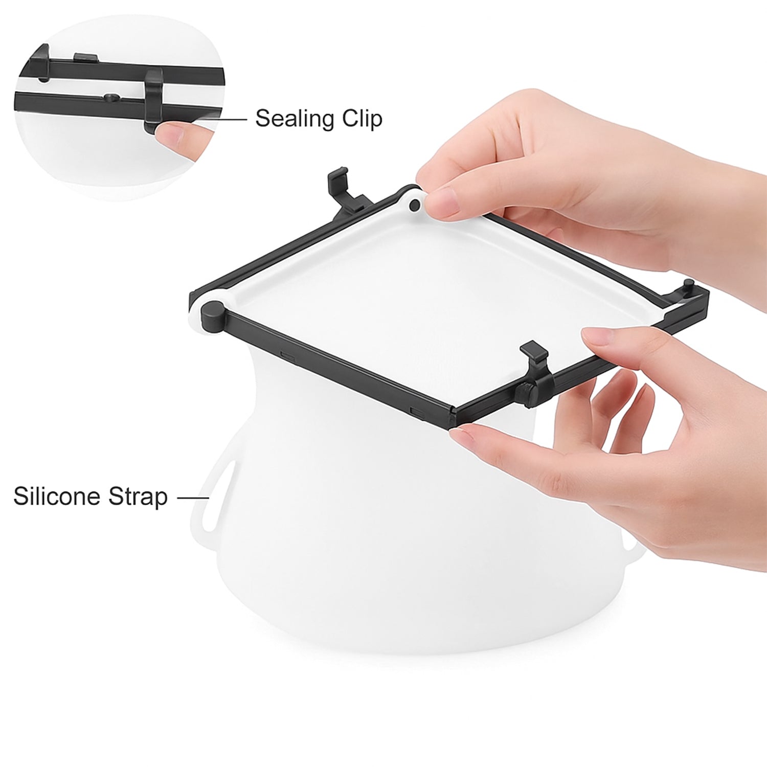 Eco-Friendly Food Storage: Reusable Silicone Bags (3-Pack) - Leakproof & Safe Variety Bazaar