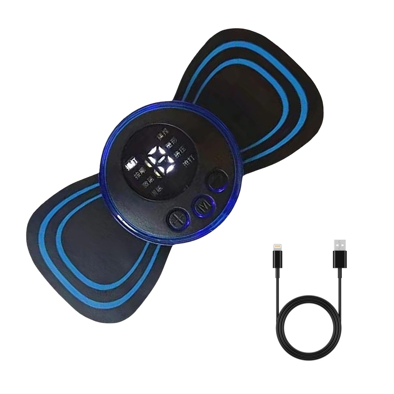 Portable USB Neck Massager Electric Neck Massager, Enhancer Mini Cervical Massager EMS Lymphatic Drainage Massage with Cable Variety Bazaar