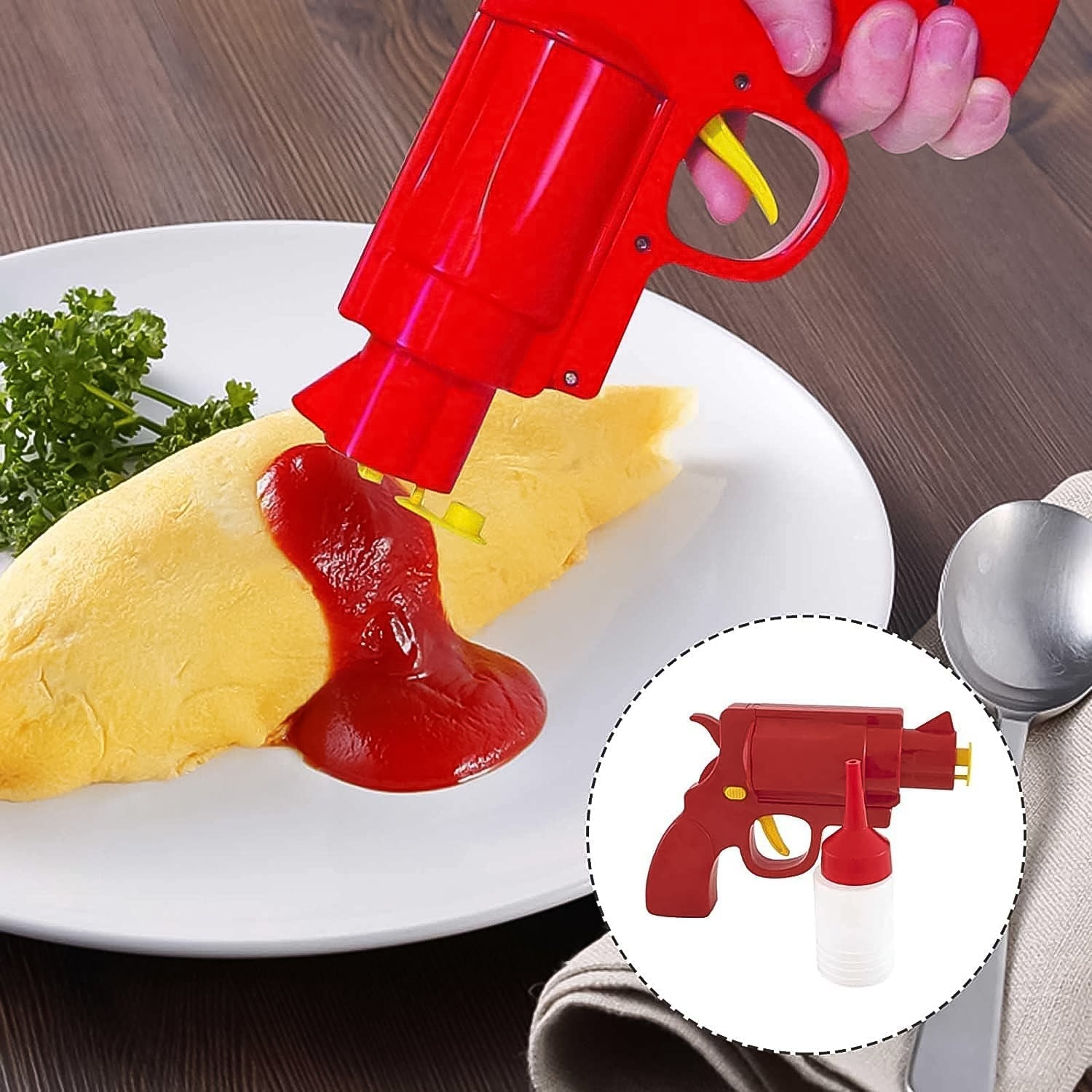Ketchup Dispenser Mustard Bottle Gun (1 Pc) travel sahayak