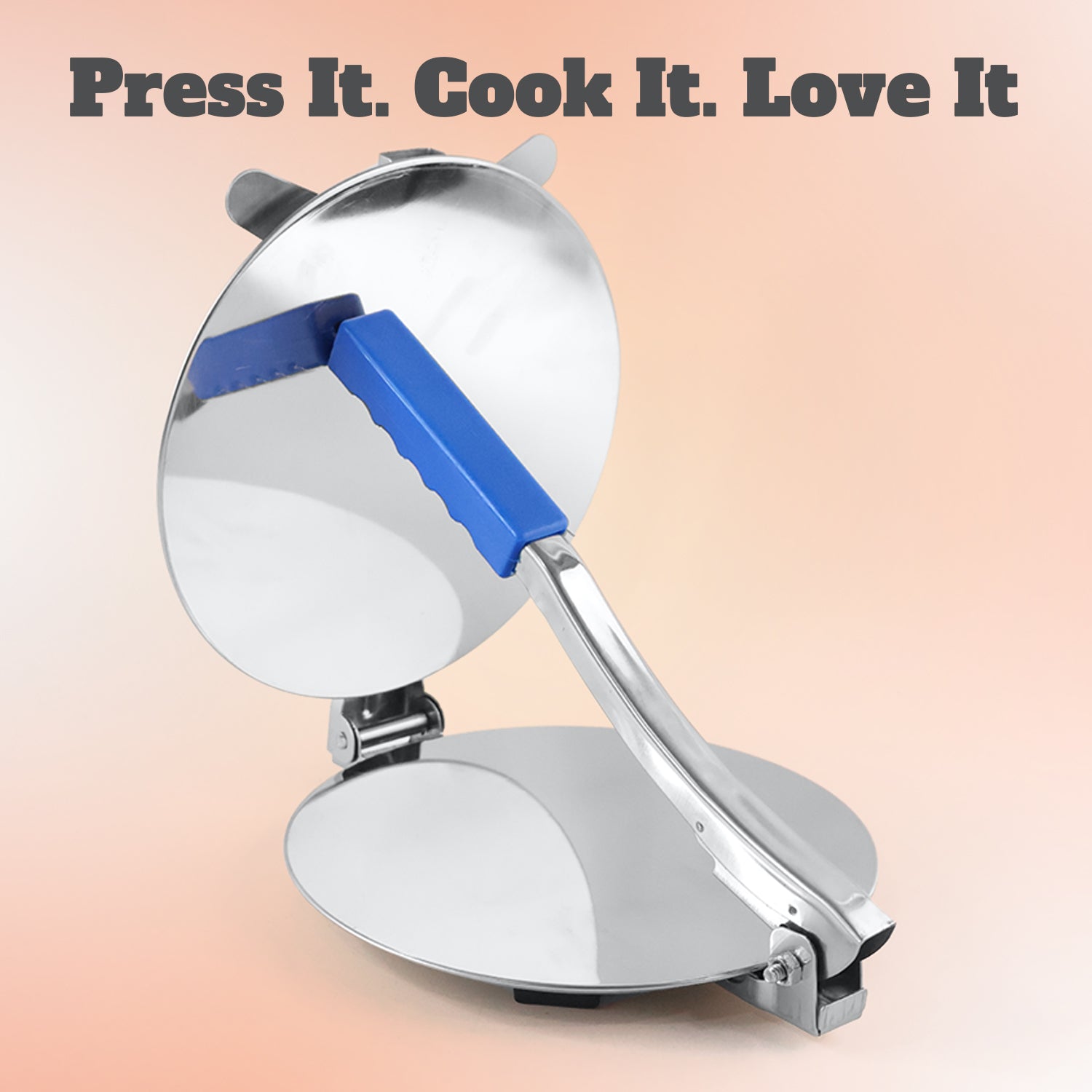 PURI PRESS MAKER - STAINLESS STEEL PURI MAKER PRESS MACHINE - ROTI CHAPATI PRESSER FOR HOME -KHAKHRA- PURI MAKER PRESS MACHINE WITH HANDLE, MANUAL PURI MAKER (MEDIUM) Variety Bazaar