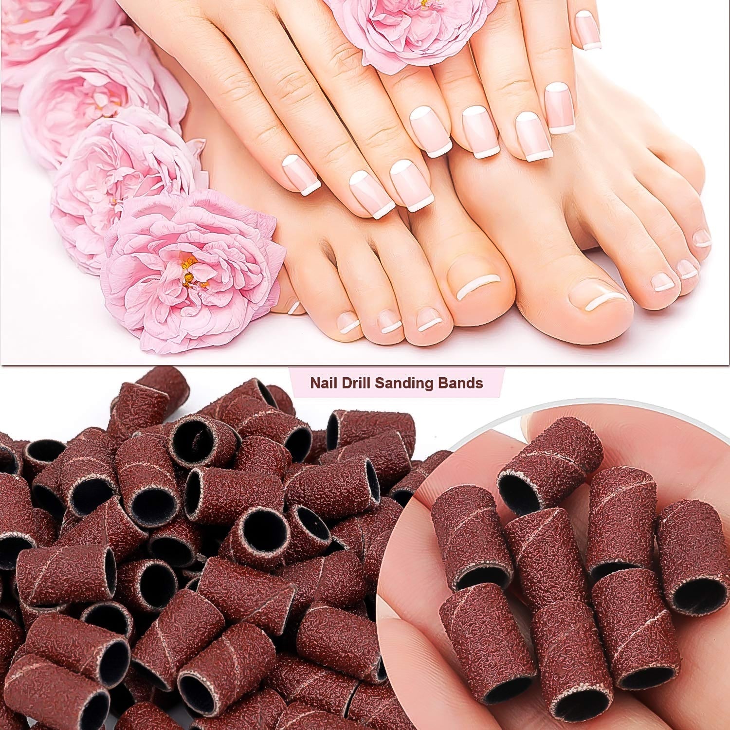 Nail Drill Sanding Band Machine Replacement Bits Pedicure Tool (10 Pcs Set) Variety Bazaar