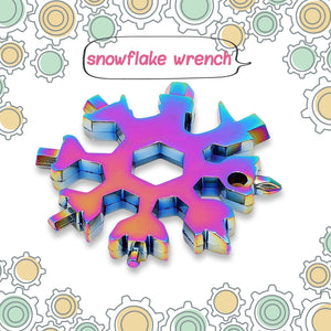 Durable & Portable 18-in-1 Snowflake Multi-Tool – Bottle Opener, Screwdriver & Wrench Kit Variety Bazaar