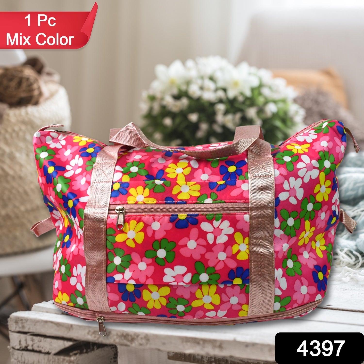 Large Capacity Folding Travel Bag, Multifunctional Sports Shoulder Bag Luggage Bag, Travel Bag Expandable Weekender Overnight Bag with Dry and Wet Separated Pocket Sports Bag Gym, Shoulder Bag Water Resistant (6 Pocket) Variety Bazaar