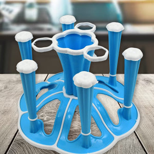 Miracle Plastic Glass Stand for Kitchen & Dining (6-Glass, Spices, Moq - 2 Pc) Variety Bazaar