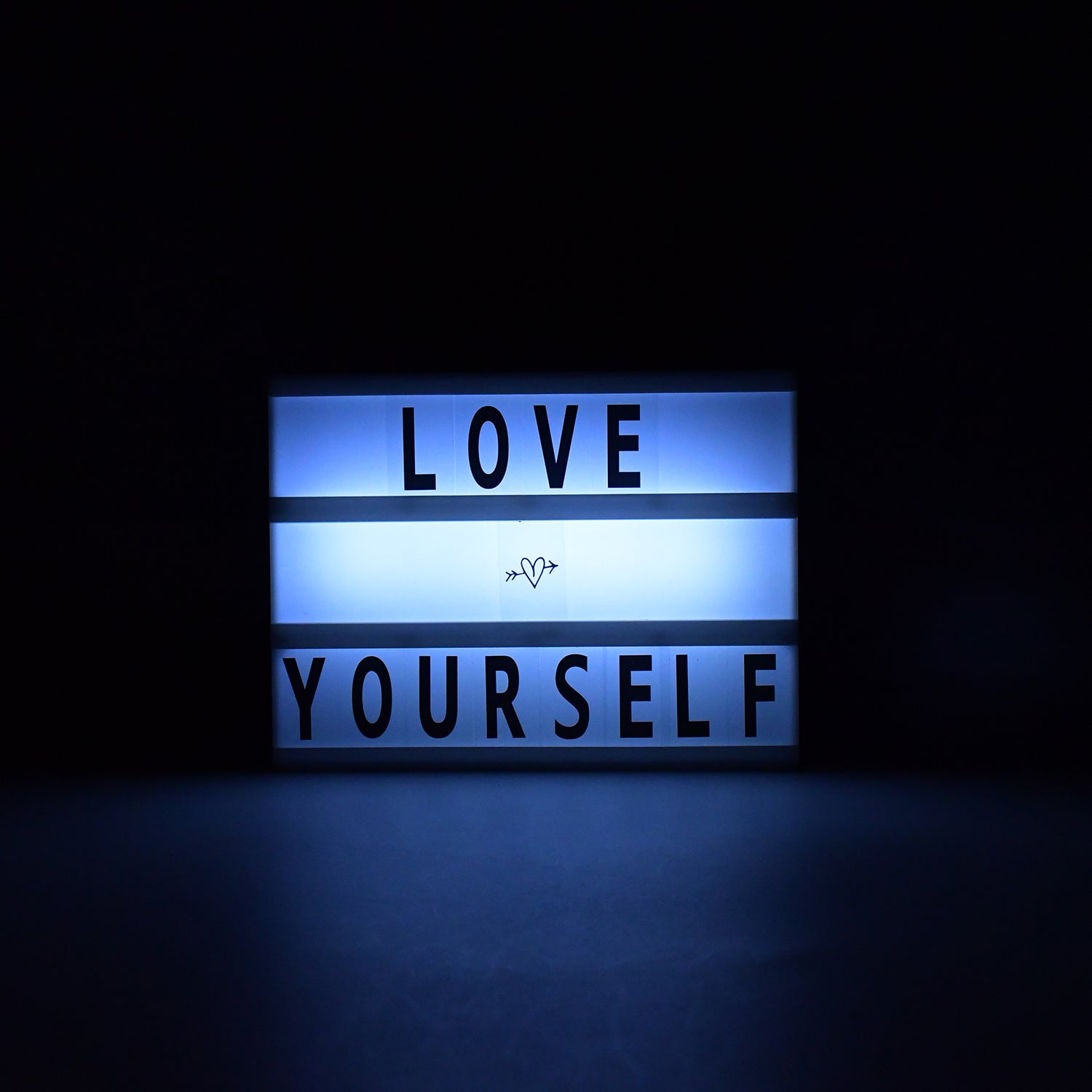 Black Mini A6 Magnetic Cinematic Light Box with 82 Characters and 10 Emojis (1 Set) Variety Bazaar